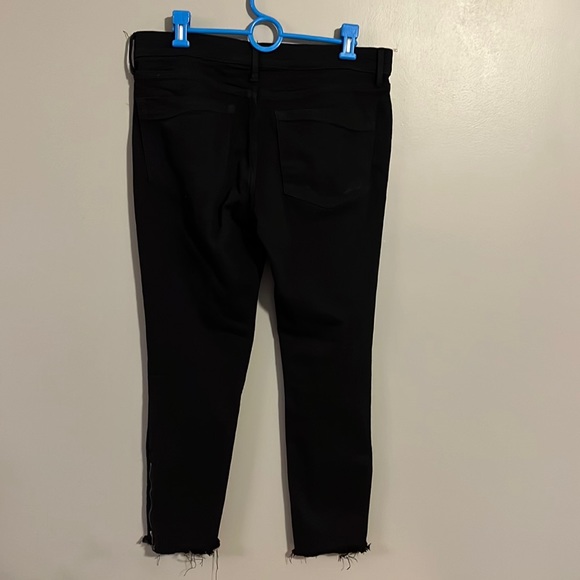 Express Black Cropped Mid Rise Legging Jeans, Size 10 - Picture 3 of 6